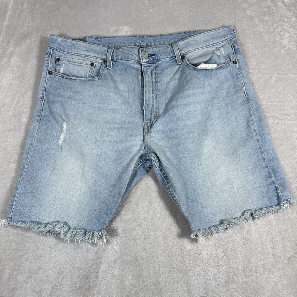 Levi's 412 Men Distressed Slim fit jeans shorts size 40 Cutoff